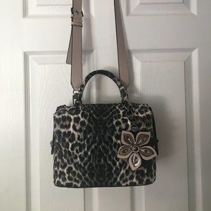 Guess Satchel Handbag, comes with dust bag, 10” length, 4.5” wide and 6” high…